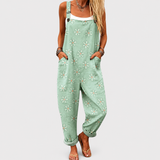 Comfortable Printed Overalls