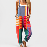Comfortable Printed Overalls