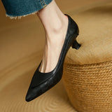 Belle Genuine Leather Heels