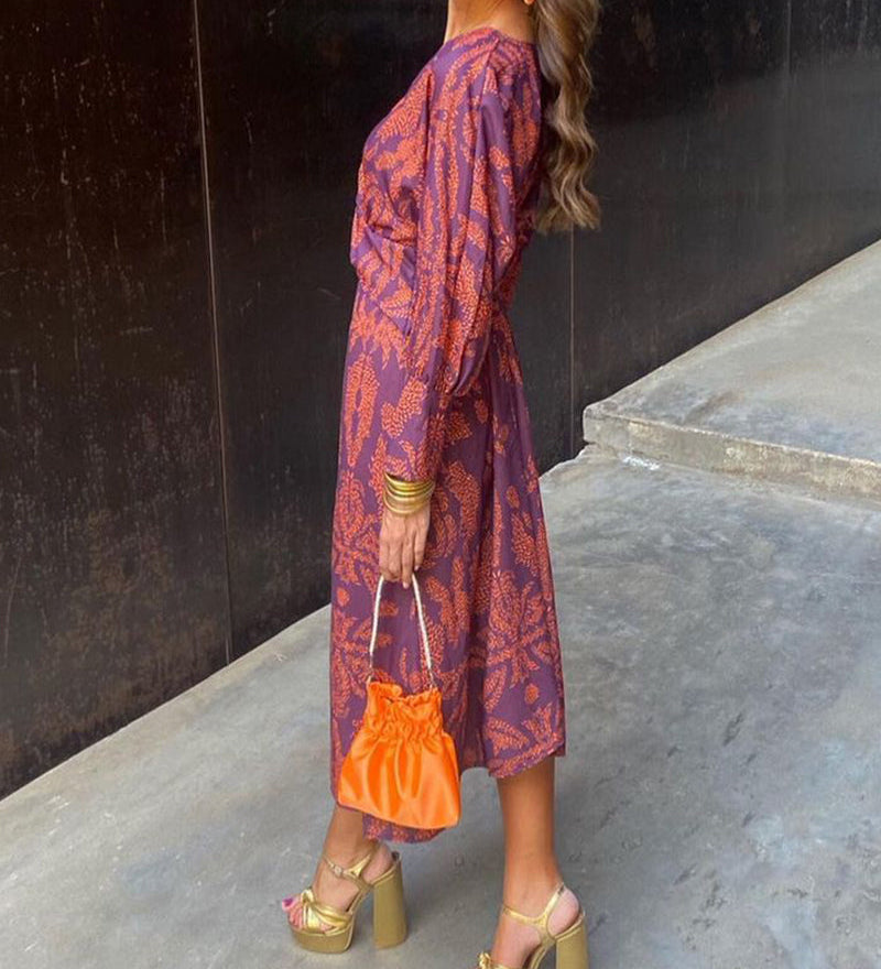 Celeste | Midi Dress with Floral Elegance