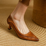 Belle Genuine Leather Heels