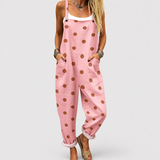 Comfortable Printed Overalls