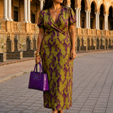 Maxi Floral Dress with Fluid Fit