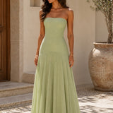 Dress with Off-the-Shoulder Design