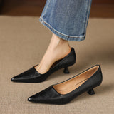Revia Genuine Leather Heels