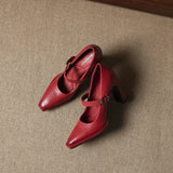 Claya Genuine Leather Heels