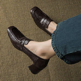 Sora Genuine Leather Heels