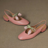 Tulip Genuine Leather Slingbacks