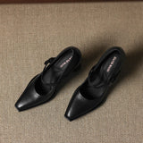 Claya Genuine Leather Heels