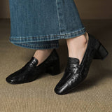 Sora Genuine Leather Heels