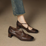 Ciora Genuine Leather Heels