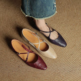 Eclan Genuine Leather Flats