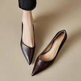 Elar Genuine Leather Heels