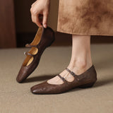 Orik Genuine Leather Flats