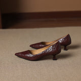Elar Genuine Leather Heels