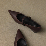 Delia Genuine Leather Heels