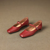 Ayra Genuine Leather Flats