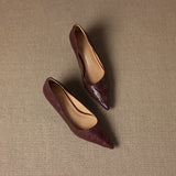Elar Genuine Leather Heels