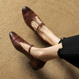 Graneth Genuine Leather Flats