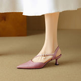 Dahlia Genuine Leather Heels