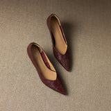 Veler Genuine Leather Heels