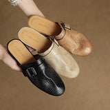 Emrie Genuine Leather Mules