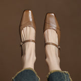 Clarette Genuine Leather Heels