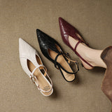 Noir Genuine Leather Heels