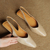 Amelie Genuine Leather Slingbacks
