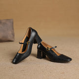 Lenara Genuine Leather Heels