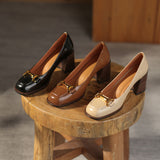 Velyn Genuine Leather Heels