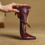Merlot Genuine Leather Pumps
