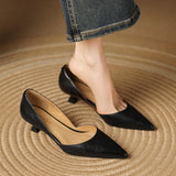 Carlen Genuine Leather Heels