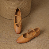 Norie Genuine Leather Flats