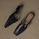 Keva Genuine Leather Mules
