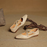 Eclan Genuine Leather Flats