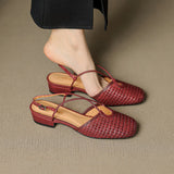 Opal Genuine Leather Slingbacks
