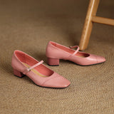 Clarette Genuine Leather Heels