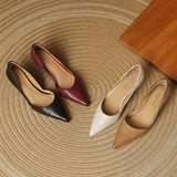 Carlen Genuine Leather Heels