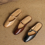 Merisa Genuine Leather Mules
