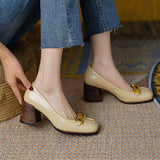 Velyn Genuine Leather Heels
