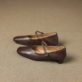Ayra Genuine Leather Flats
