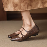 Orik Genuine Leather Flats