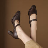 Claya Genuine Leather Heels