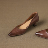 Elyia Genuine Leather Heels