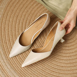 Carlen Genuine Leather Heels