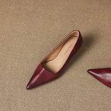 Revia Genuine Leather Heels