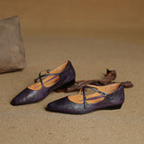 Eclan Genuine Leather Flats
