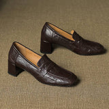 Sora Genuine Leather Heels