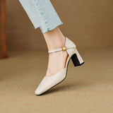 Amaris Genuine Leather Heels